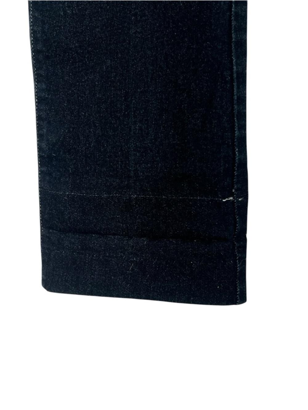 Burberry London Women’s Jeans UK 6 US 4 Dark Wash Straight Plaid Cuff Denim - Picture 4 of 11